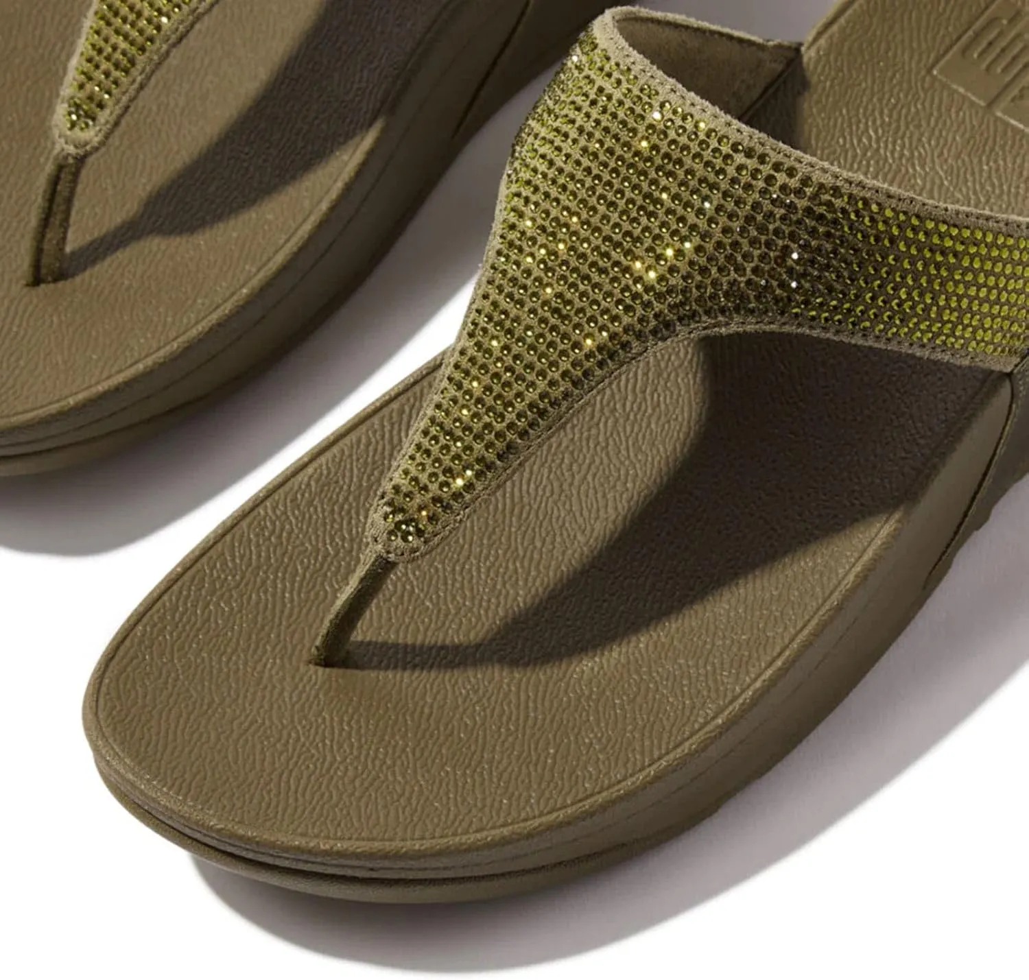 FitFlop Women's LULU Crystal Embellished Toe-Post Sandals