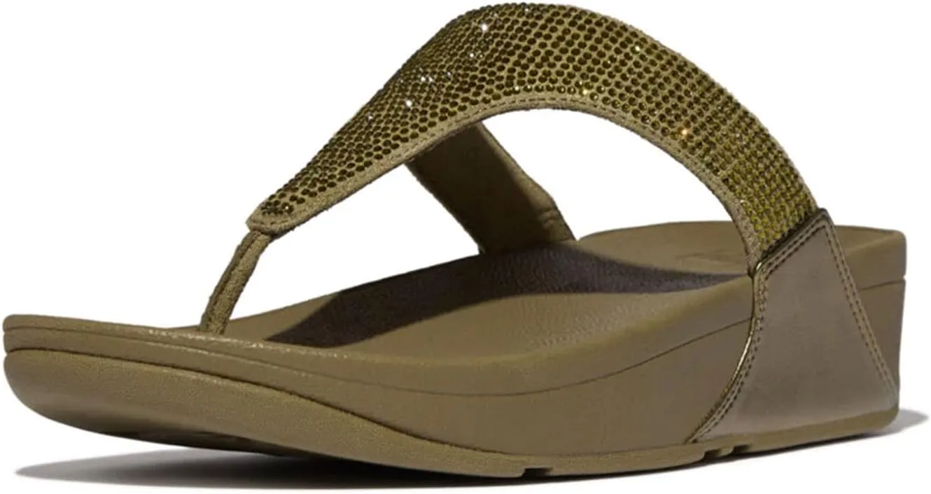 FitFlop Women's LULU Crystal Embellished Toe-Post Sandals