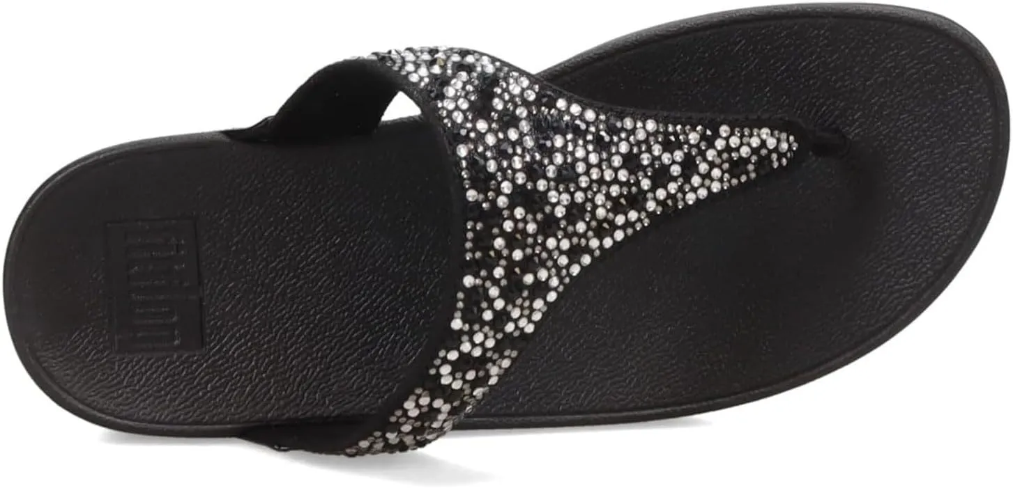 FitFlop Women's LULU Crystal Embellished Toe-Post Sandals