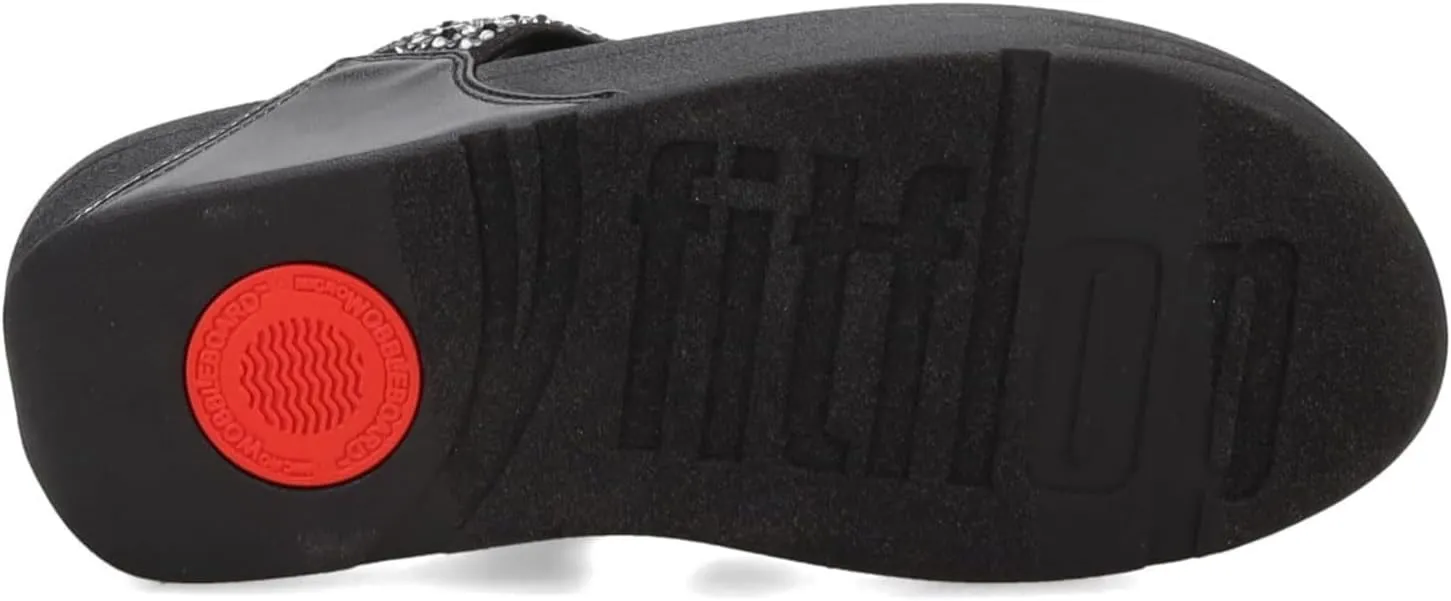 FitFlop Women's LULU Crystal Embellished Toe-Post Sandals