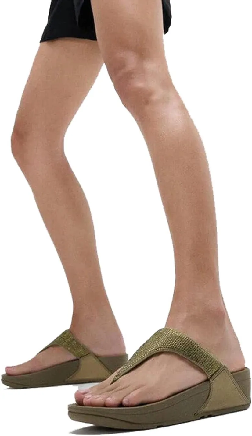 FitFlop Women's LULU Crystal Embellished Toe-Post Sandals