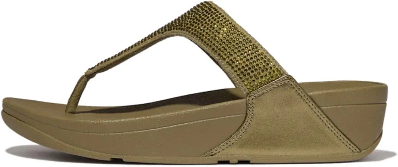 FitFlop Women's LULU Crystal Embellished Toe-Post Sandals