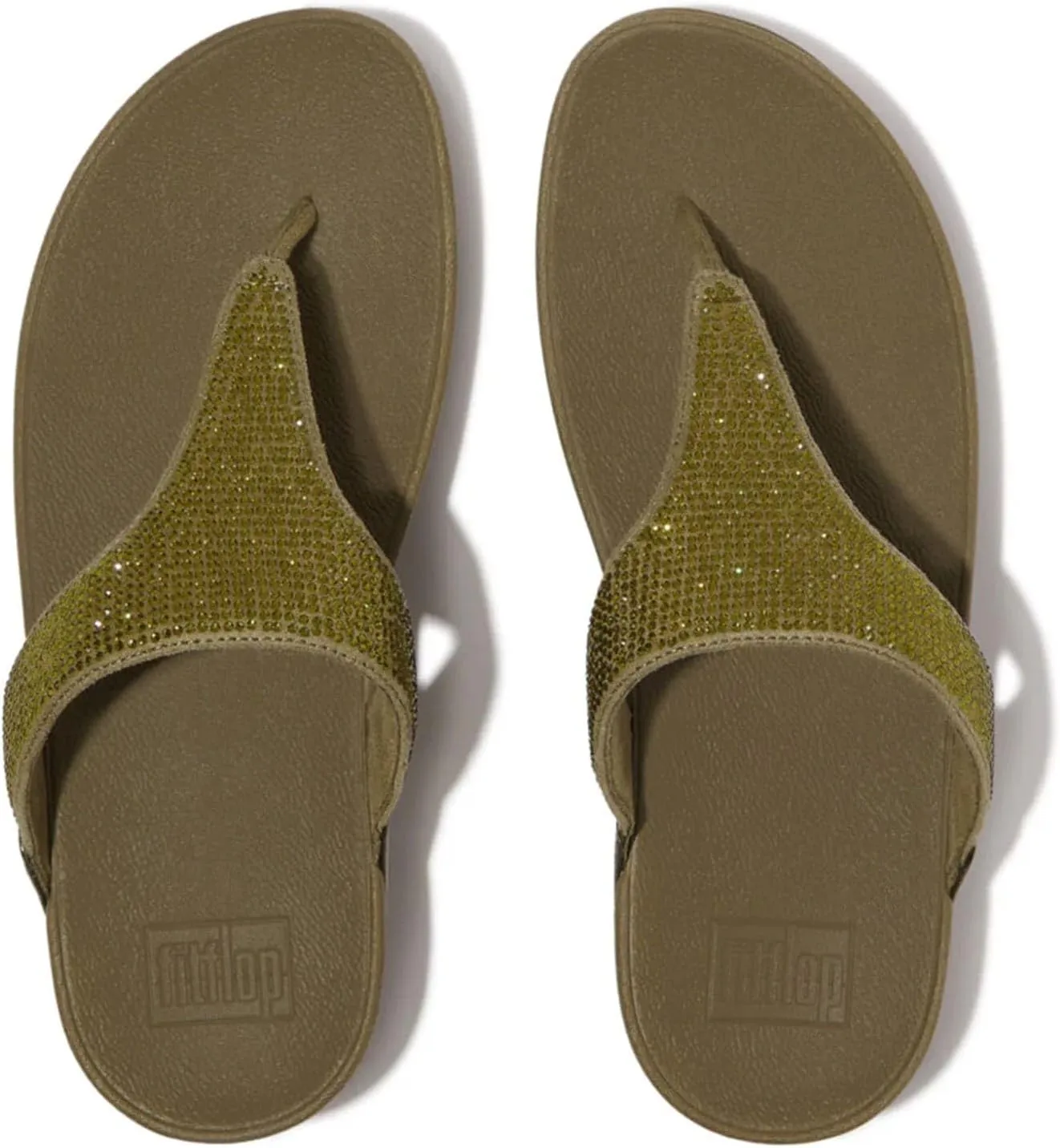 FitFlop Women's LULU Crystal Embellished Toe-Post Sandals