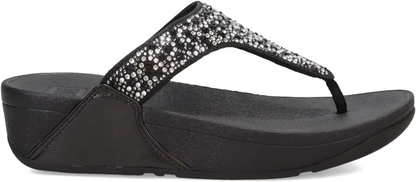 FitFlop Women's LULU Crystal Embellished Toe-Post Sandals