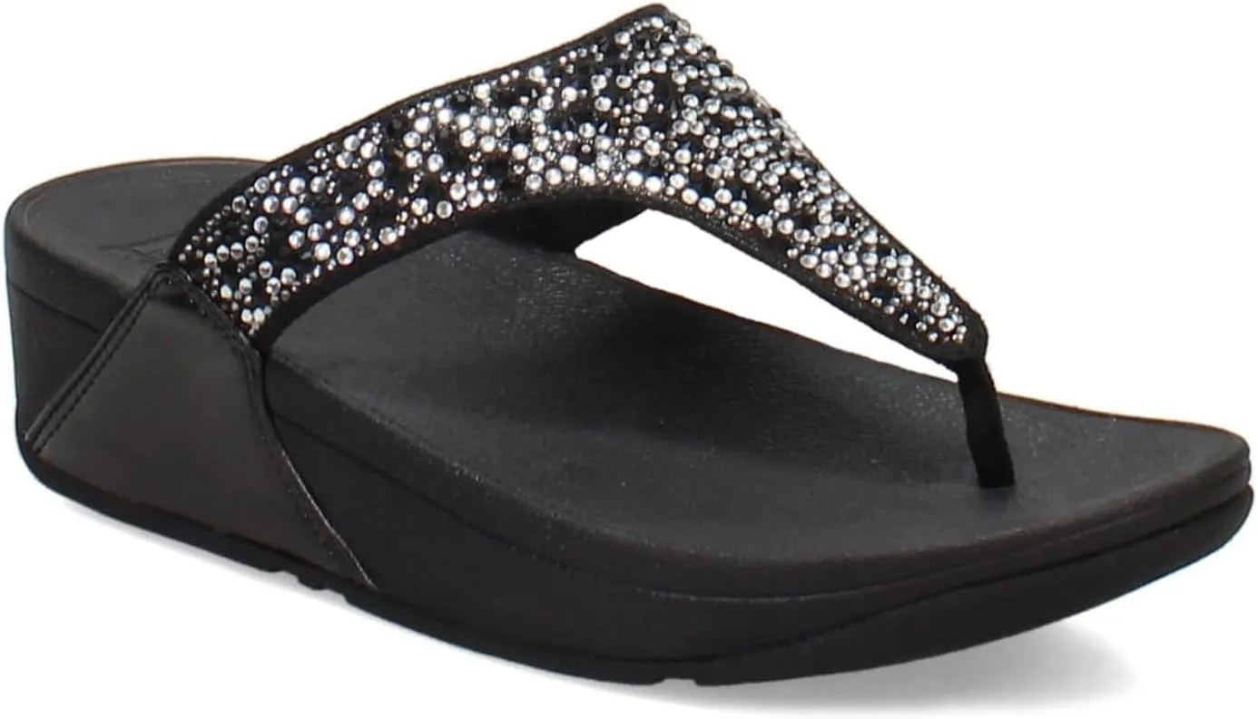 FitFlop Women's LULU Crystal Embellished Toe-Post Sandals