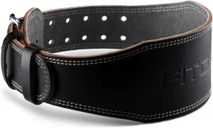 Fitgriff® Classic Weight Lifting Belt (100% Leather) for Men and Women - Gym Belt for Squats, Deadlift, Back Support