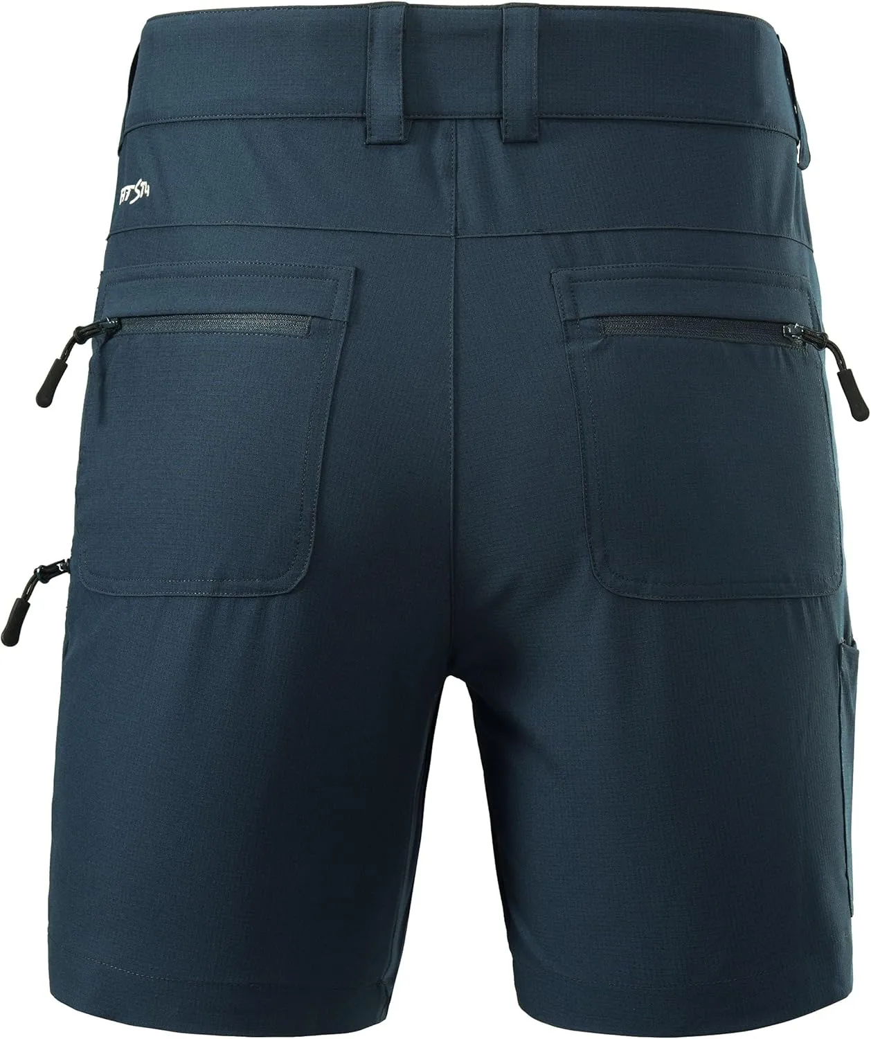 FitsT4 Sports Mens Shorts 7 Inch Inseam Stretch Water Resistant Hiking Cargo Shorts with Elastic Waistband