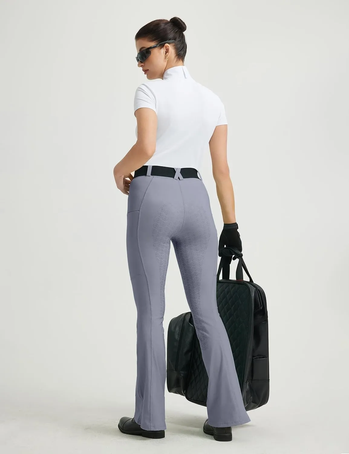 FitsT4 Sports Women's Bootcut Horse Riding Pants Full Seat Equestrian Breeches Summer Riding Tights