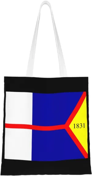Flag Of Athens, Pennsylvania Tote Bag for Women Canvas Tote Bags Reusable Shopping Bags Use For Shopping The Tote Bag,Grocery Bags,DIY Gift Bags