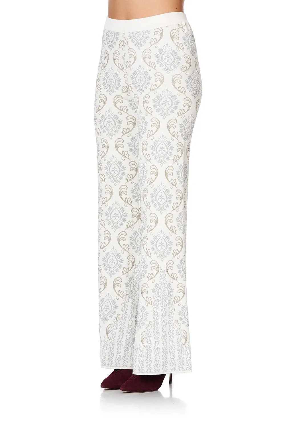 FLARED KNIT PANT CRYSTAL CASTLE