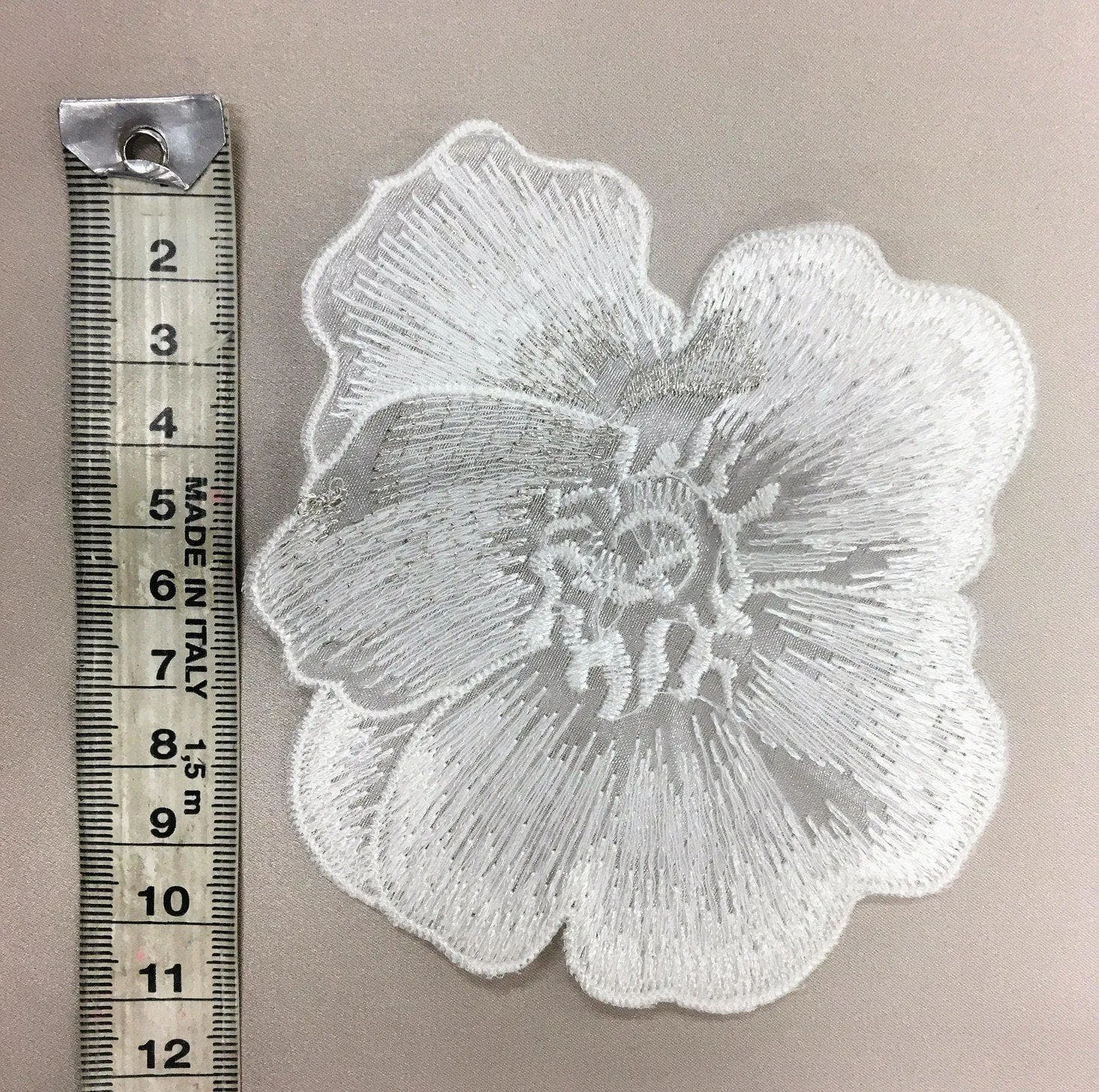 Flower Large Ivory Silver