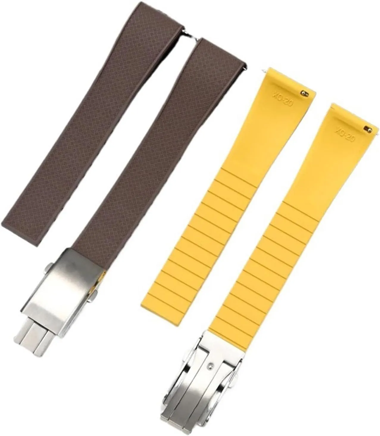 Fluororubber Strap Tropical Strap 20mm 22mm Folding Buckle Quick Release Adjustable Wrist Size Men's And Women's Bracelets