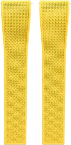 Fluororubber Strap Tropical Strap 20mm 22mm Folding Buckle Quick Release Adjustable Wrist Size Men's And Women's Bracelets