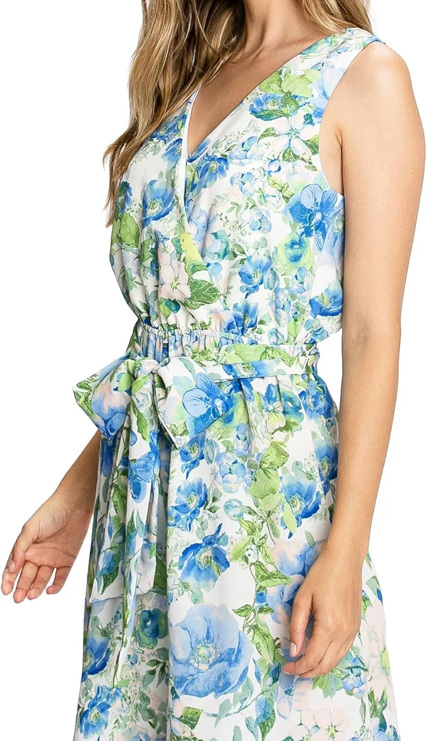 Flying Tomato Love Colette Women's Garden Party Special Occasion Floral Wide-Leg Jumpsuit