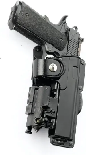 Fobus Most Colt 1911 Style Hand Gun Pistols, 5 (BH) Belt Holder Hand Gun Pistol With Safety Strap Holster, Model: EMC-BH, Concealed Carry, Lite/Light Tactical Use Holdster