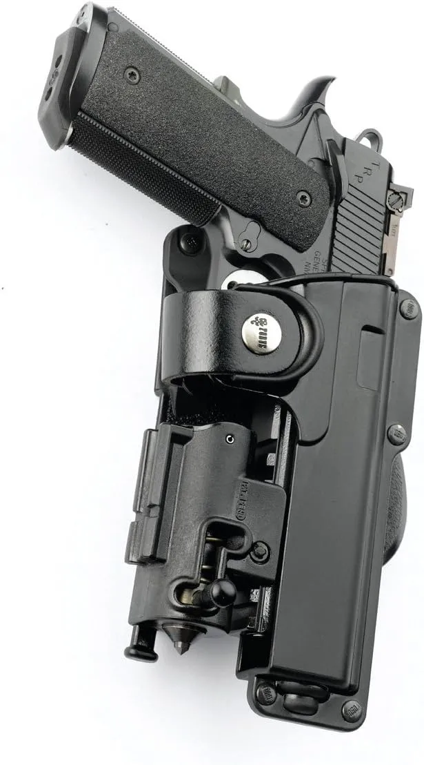 Fobus Most Colt 1911 Style Hand Gun Pistols, 5 (BH) Belt Holder Hand Gun Pistol With Safety Strap Holster, Model: EMC-BH, Concealed Carry, Lite/Light Tactical Use Holdster