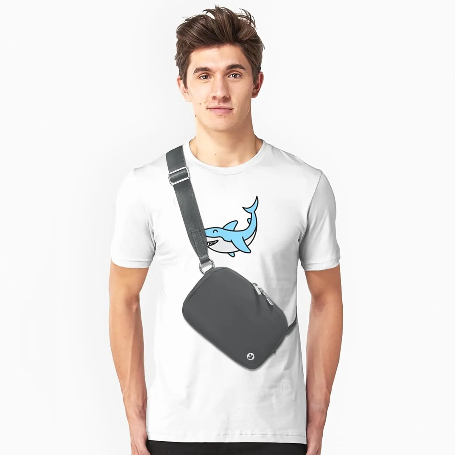 FODOKO Unisex Two-way Zipper Belt Bag