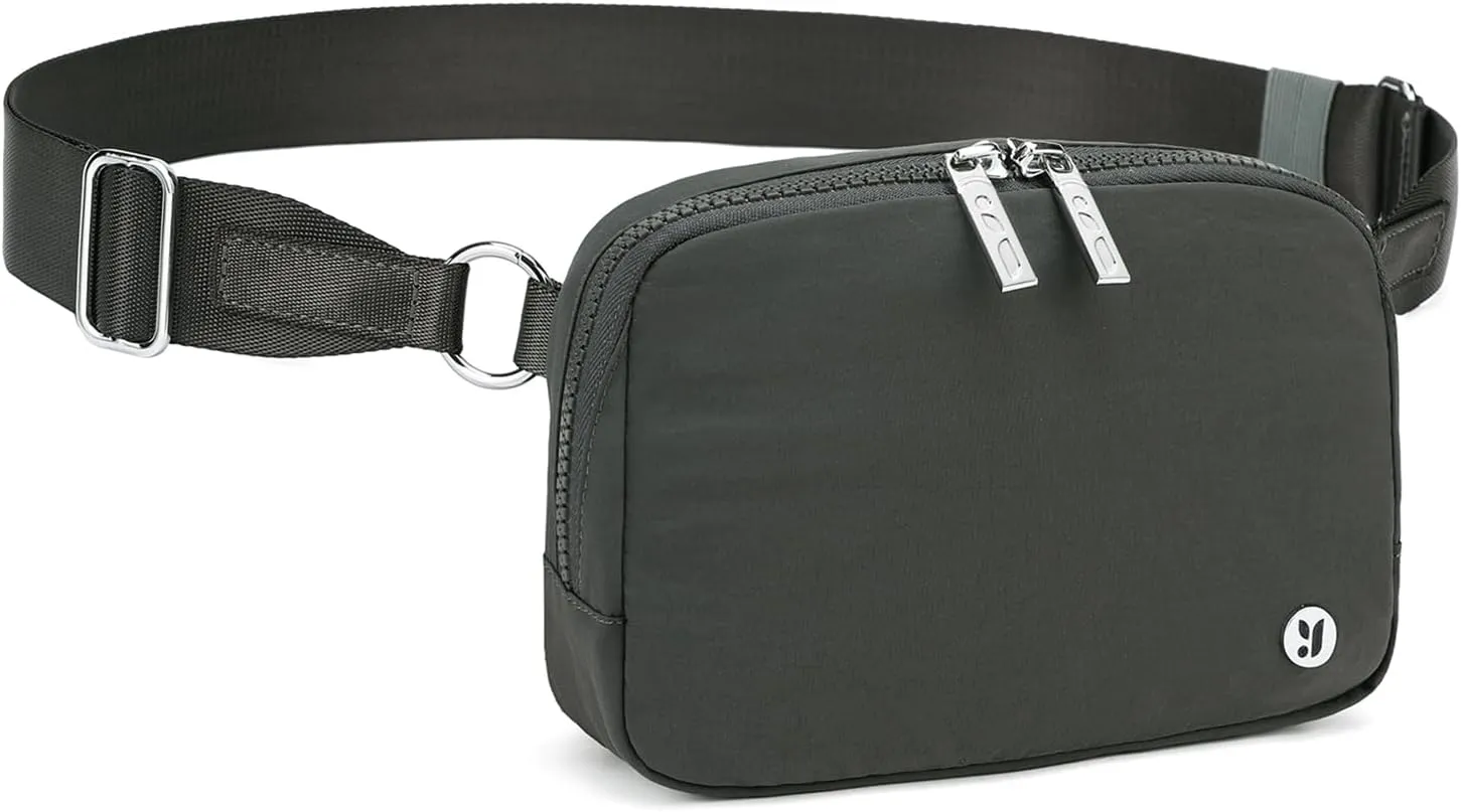 FODOKO Unisex Two-way Zipper Belt Bag