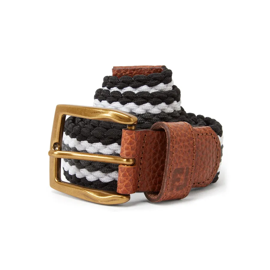 Footjoy Men's Golf Belt | Striped Braided