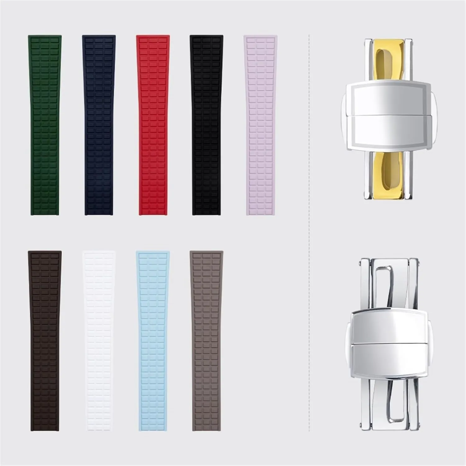 For Strap For 5067A-001 Belt 19mm Soft Fluororubber Rubber Watch Band watch strap
