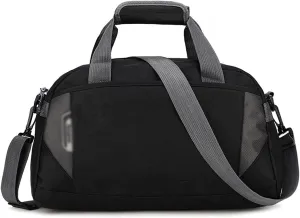 for Women Fashion Men Training Gym Bag Nylon Ultralight Travel Sports Bags for Fitness Yoga Handbag Short Trip Luggage (Black-Large)