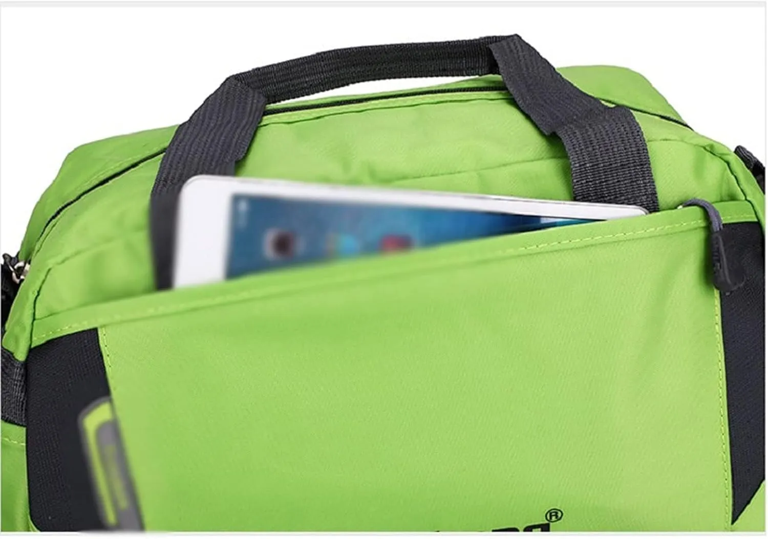 for Women Fashion Men Training Gym Bag Nylon Ultralight Travel Sports Bags for Fitness Yoga Handbag Short Trip Luggage (Black-Large)
