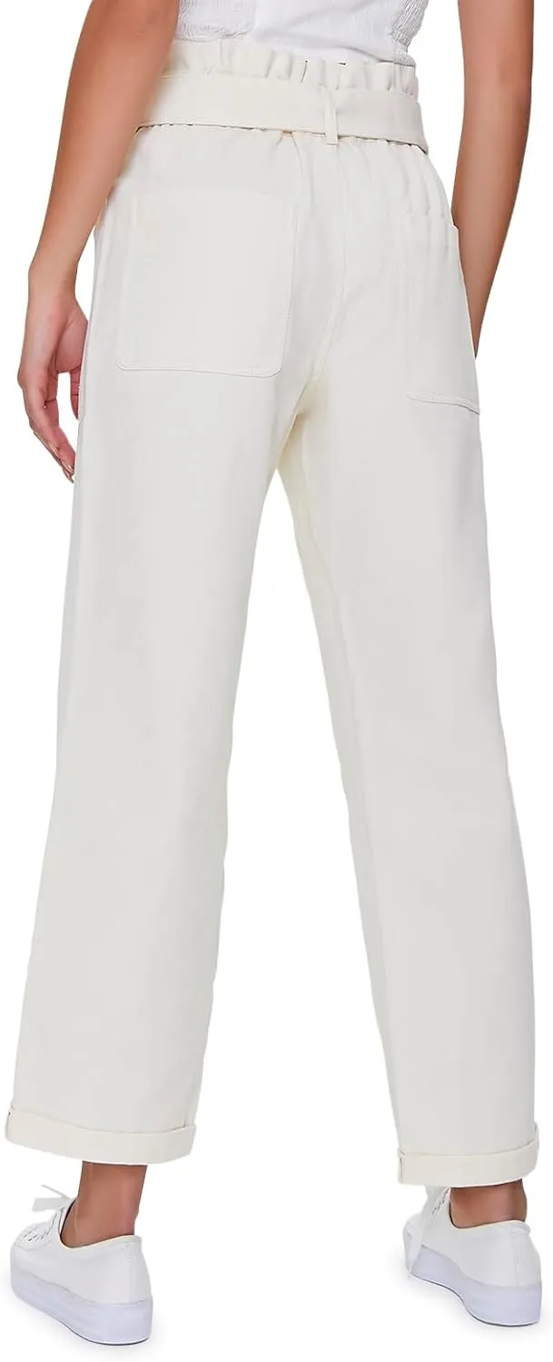 Forever 21 Women's Paperbag Ankle Pants