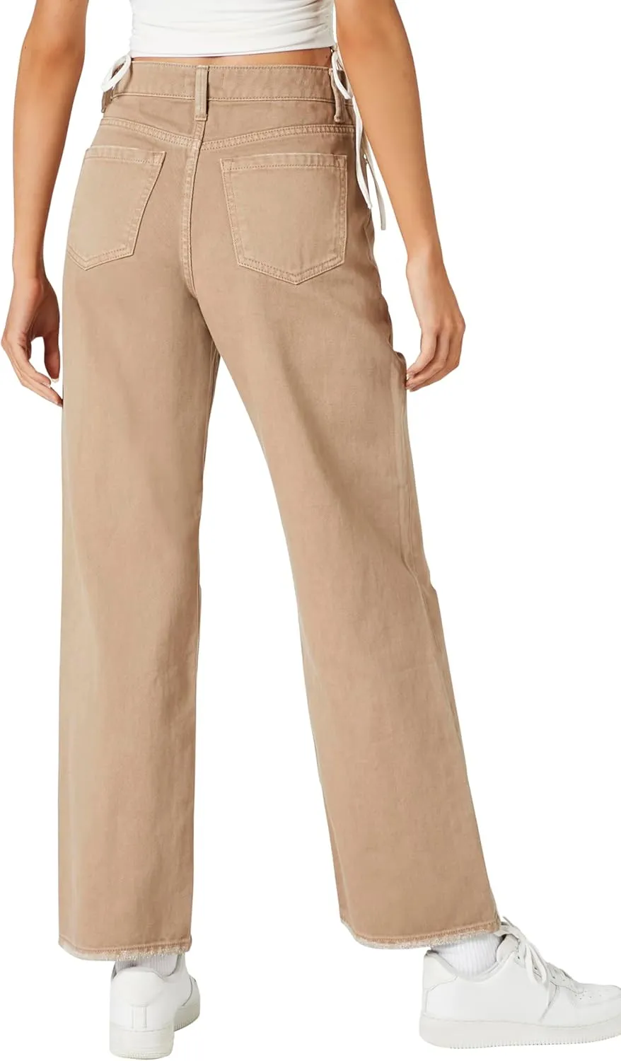 Forever 21 Women's Recycled Cotton Wide-Leg Jeans