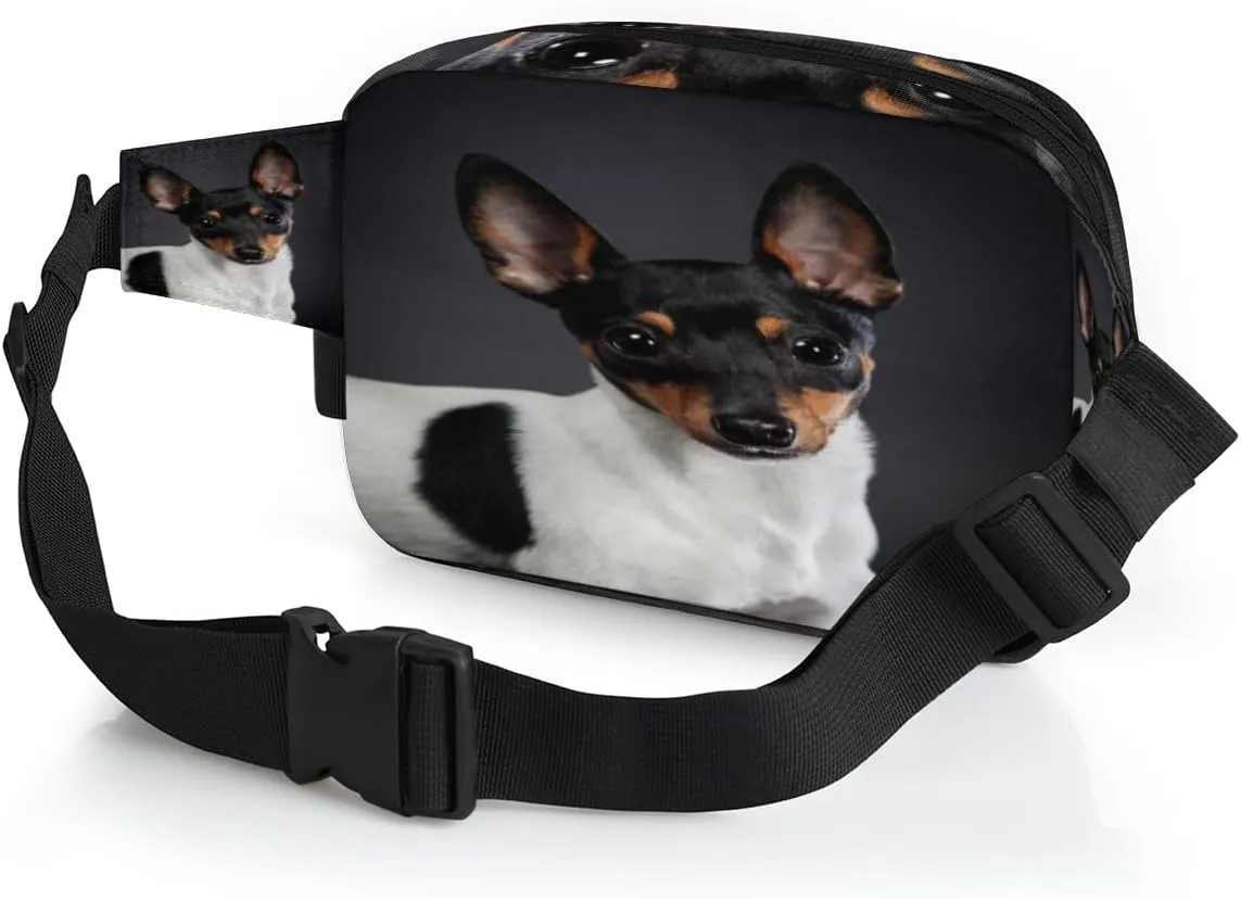Fox Terrier Dog Durable Waterproof Fanny Pack with Double Zipper Closure - Organize Your Essentials with Ease - Lightweight and Comfortable for Men and Women