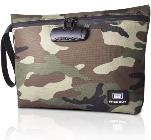 Free Boy Smell Proof Bags 11.8"x8.6"Durable Odor Proof Stash Bag with Combination Lock,Smell Odor Case Container