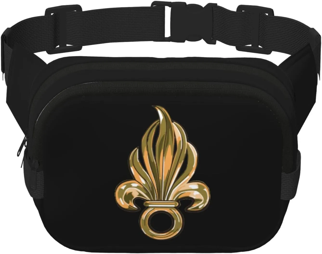 French Foreign Legion Logo Waist Pack Bag Fanny Pack for Men&Women Hip Bum Bag with Adjustable Strap for Outdoors Workout Traveling Casual Running Hiking Cycling