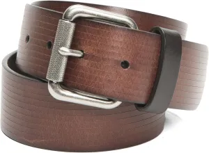 Frye Men's 40mm Etched Line Panel Leather Belt
