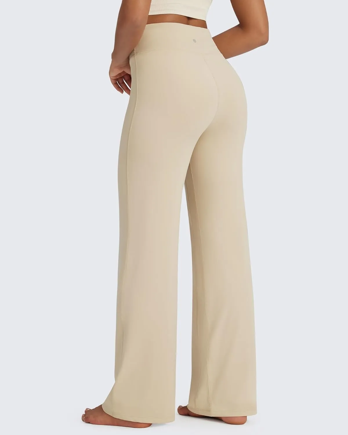 G4Free Barefeel Wide Leg Pants for Women High Waisted Loose Casual Dress Work Yoga Pants 29"/31"/33"