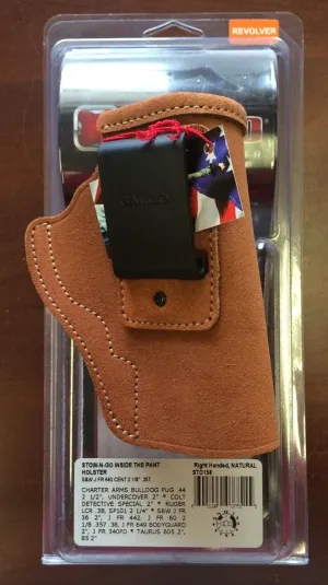 Galco Stow-N-Go Inside The Pant Holster for S&W J Frame 640 Cent 2 1/8-Inch .357