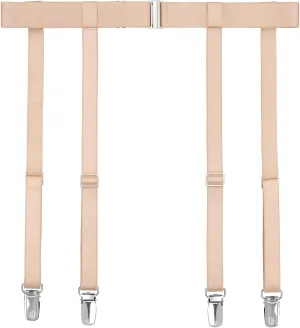 GARGALA Garter belt for Women Simplicity Sexy Socks Suspender for Thigh High Stockings with 4/6 Metal Clips