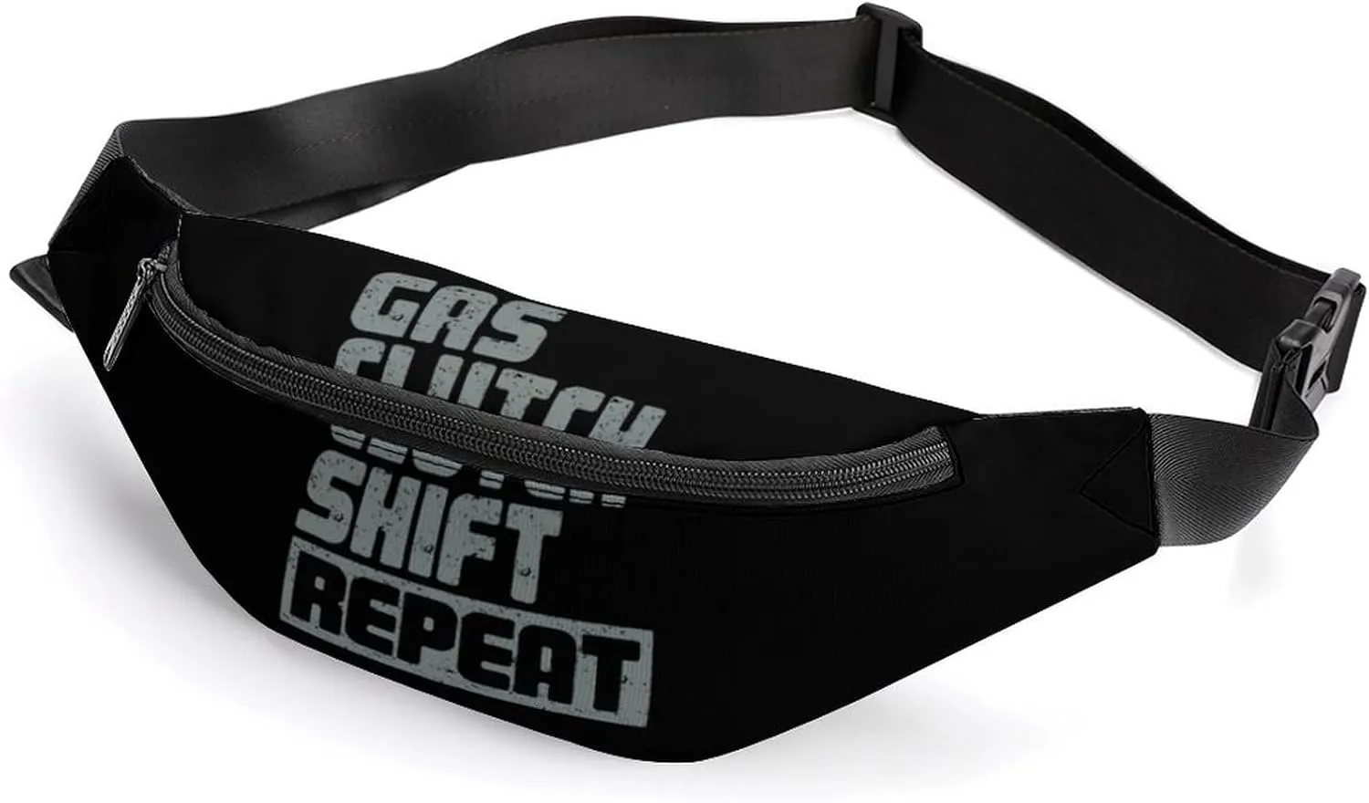 Gas Clutch Shift Repeat Belt Bag Waist Bag Pouch with Adjustable Strap Crossbody Bag for Women Men
