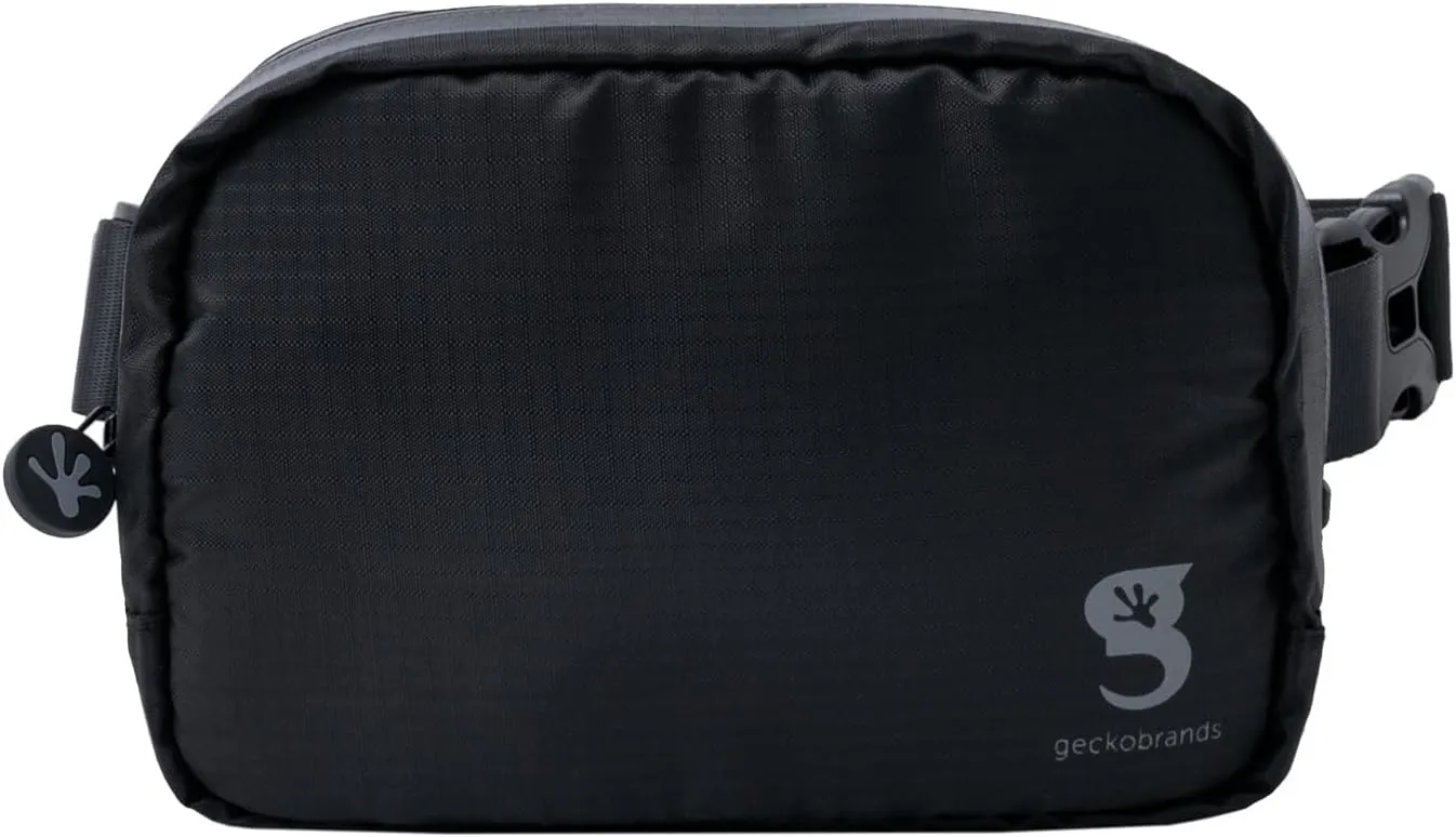 geckobrands Waterproof Belt Bag – Water-Resistant Gear Organizer with Phone Window & Adjustable Strap