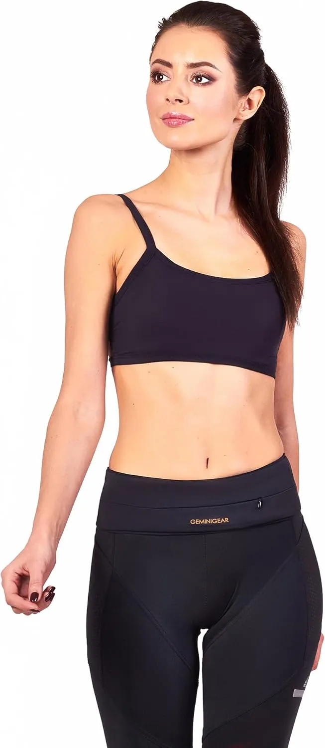 GEMINIGEAR Running Belt Fanny Pack Waist Bag with Zipper Pocket Durable and Light (Black, Large)