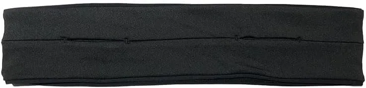 GEMINIGEAR Running Belt Fanny Pack Waist Bag with Zipper Pocket Durable and Light (Black, Large)