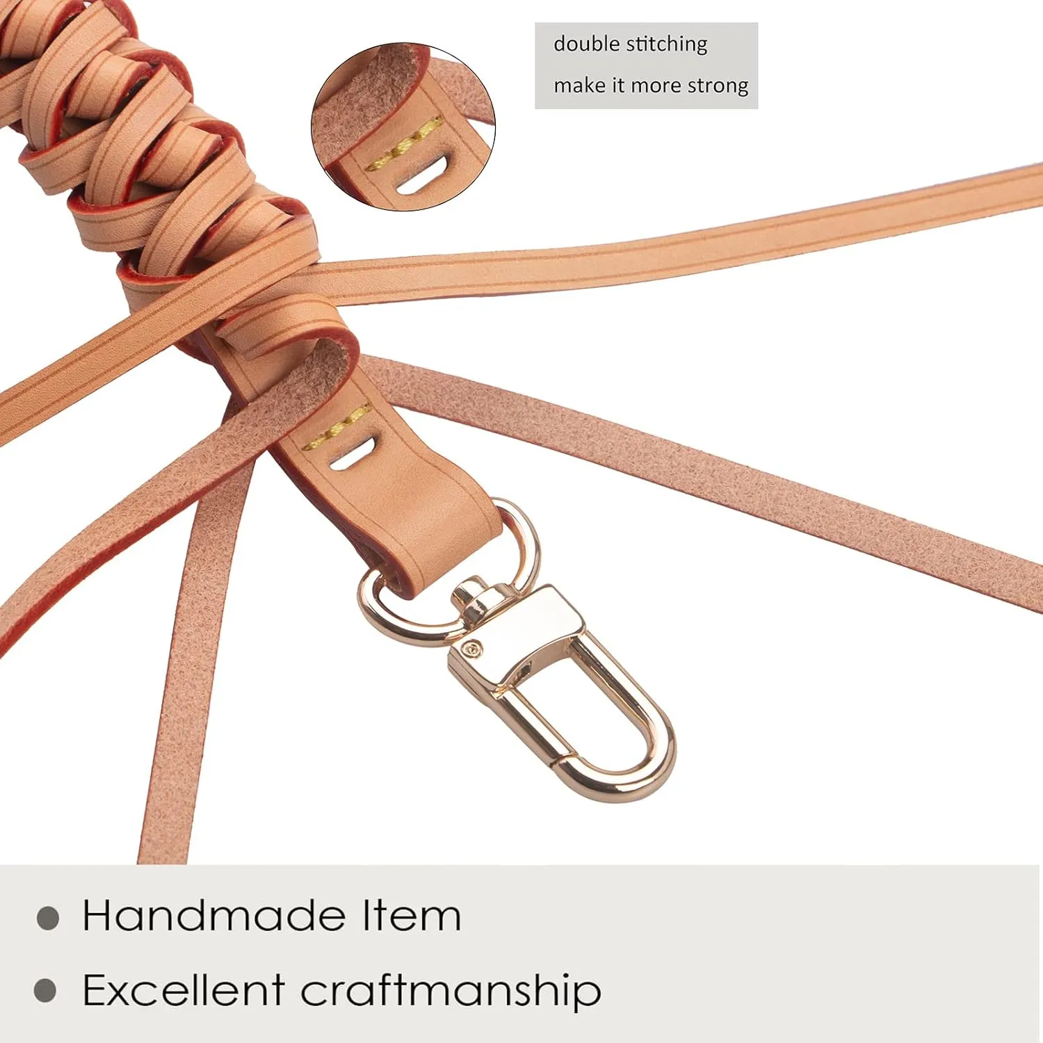 Genuine Leather Braided Handle compatible with Neonoe Strap for Metis Noe BB NM Beaubourg Hobo
