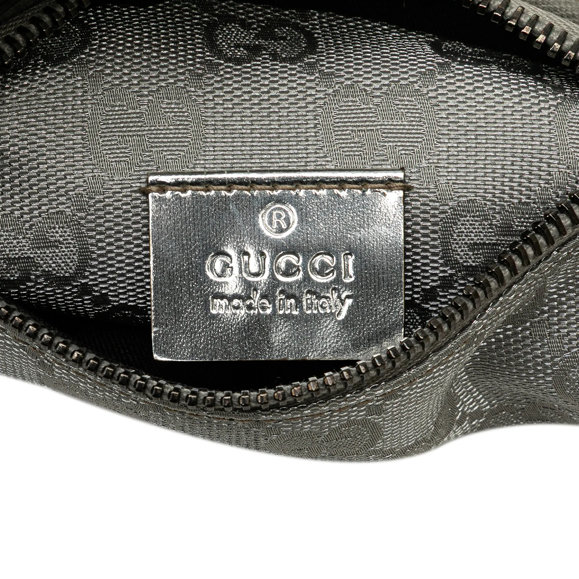 GG Canvas Web Double Pocket Belt Bag