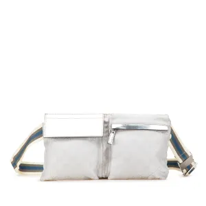 GG Canvas Web Double Pocket Belt Bag