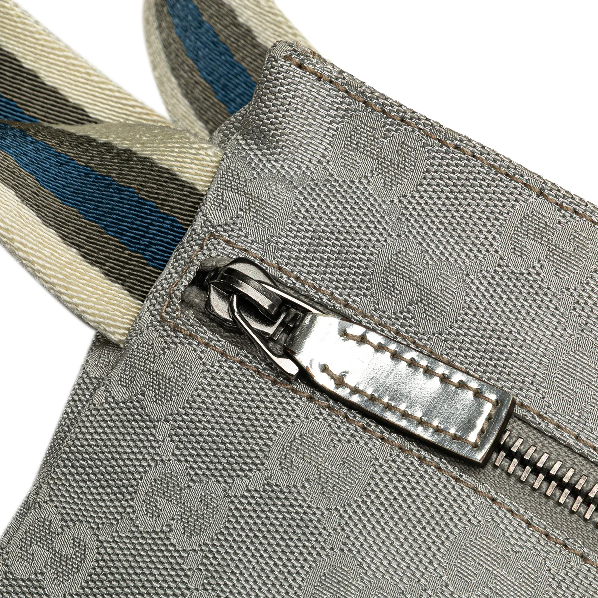 GG Canvas Web Double Pocket Belt Bag