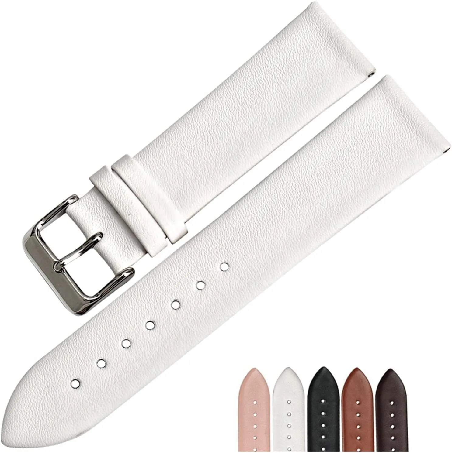 GGZONE RHAIYAN Watch Accessories Genuine Leather Watch Band 18mm 19mm 20mm 22mm Watchband Compatible with DW Daniel Wellington Watch Strap Specific (Color : Light Brown, Size : 13mm)