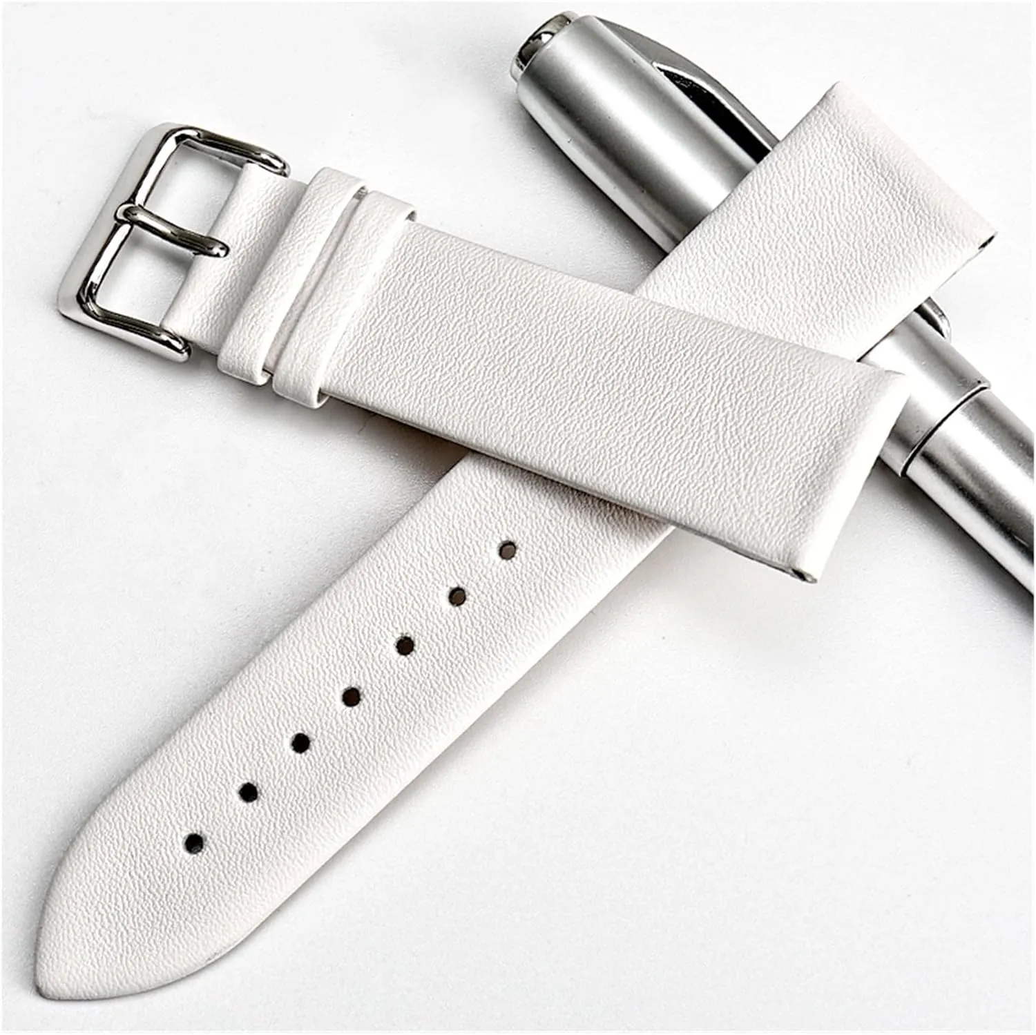 GGZONE RHAIYAN Watch Accessories Genuine Leather Watch Band 18mm 19mm 20mm 22mm Watchband Compatible with DW Daniel Wellington Watch Strap Specific (Color : Light Brown, Size : 13mm)