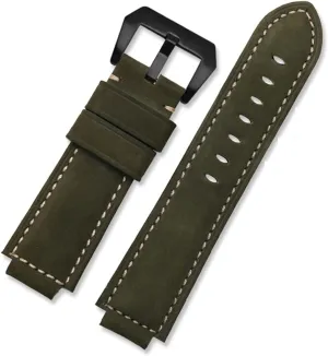 GGZONE RHAIYAN Watch Band Compatible with Timex Silicone Watch Strap T2n721 T2n720 Tw2t76500 Tide Series Men's Watchband Accessories Specific (Color : Army Green-Black, Size : 24-16mm)