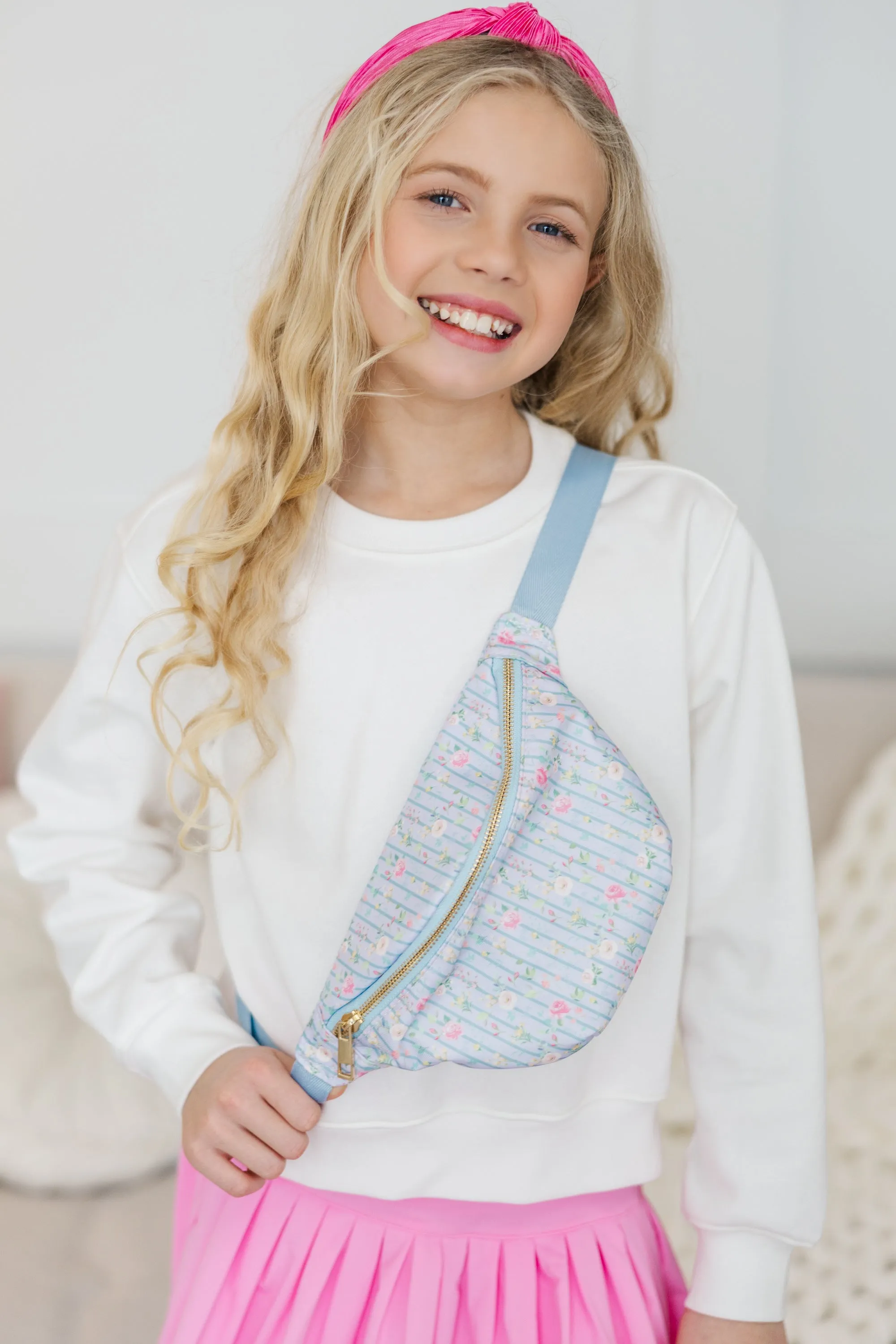 Girls: The Brynlee Light Blue Fanny Pack