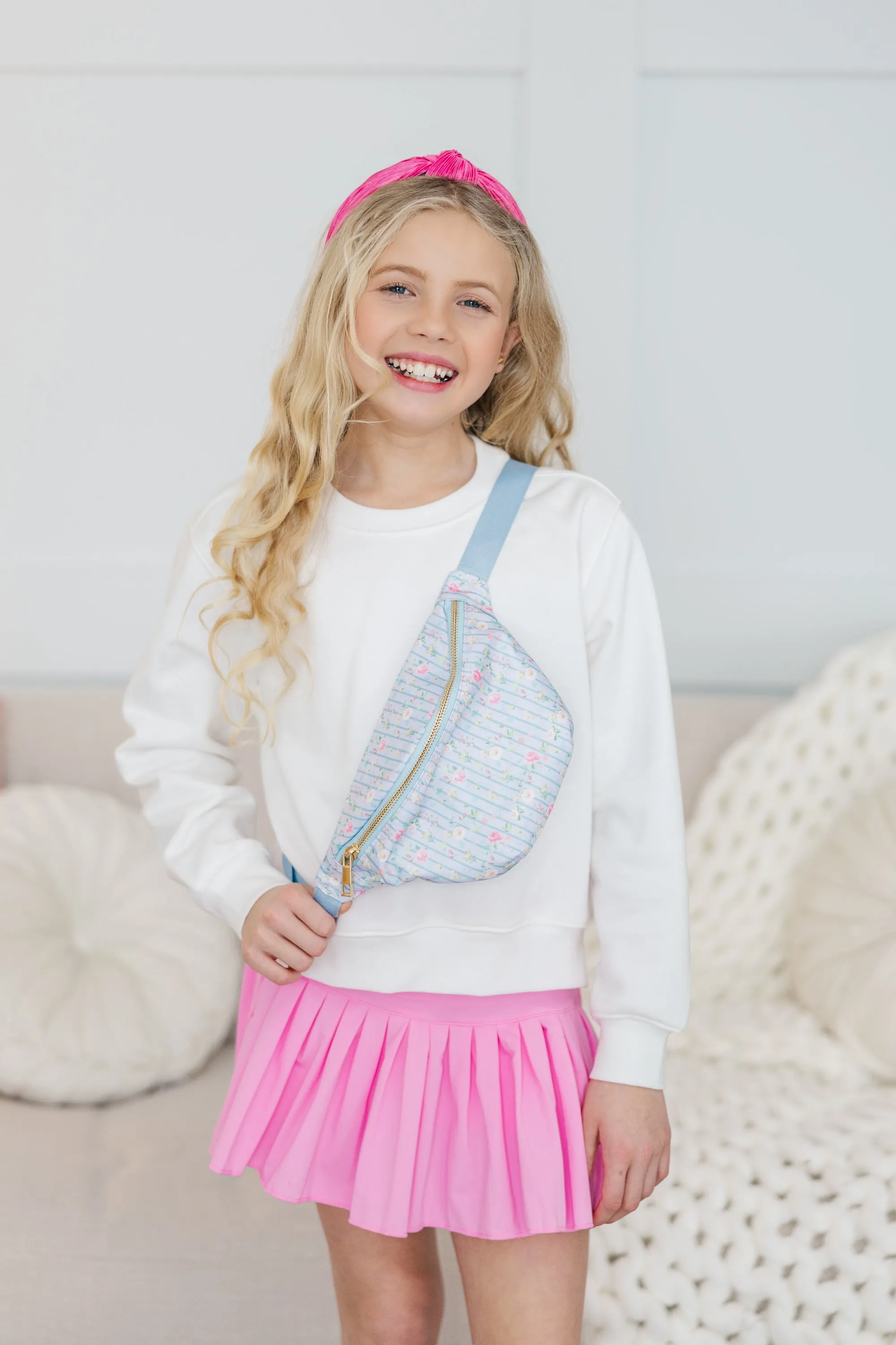 Girls: The Brynlee Light Blue Fanny Pack