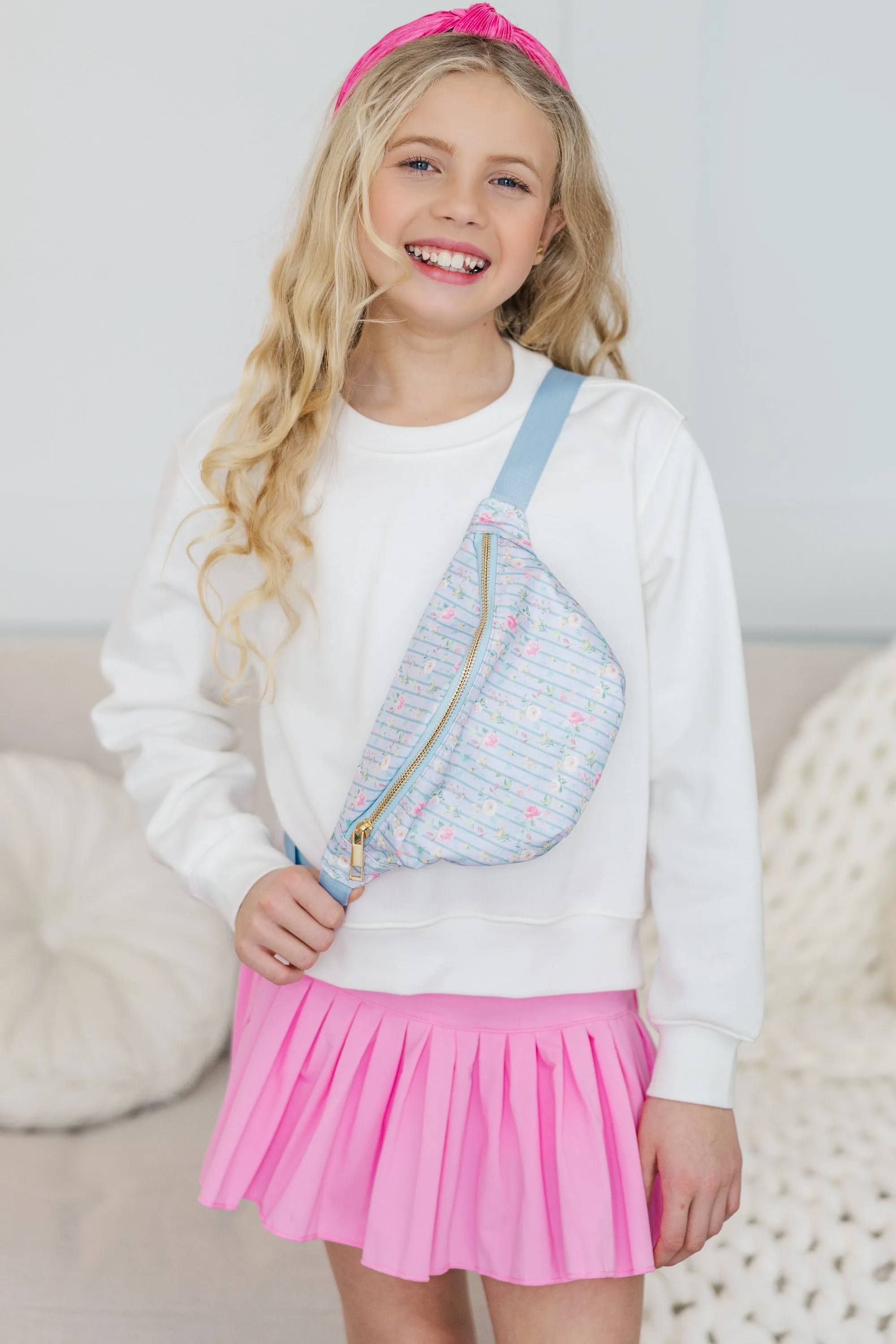 Girls: The Brynlee Light Blue Fanny Pack