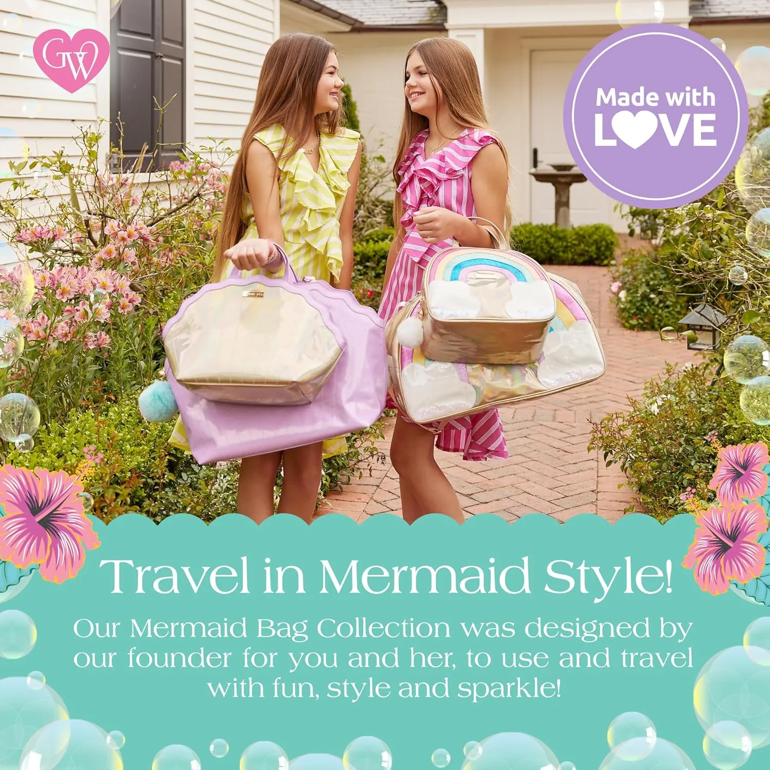 Glimmer Wish Mermaid Shell Cosmetic Bag, Make Up Bag, Skincare Bag